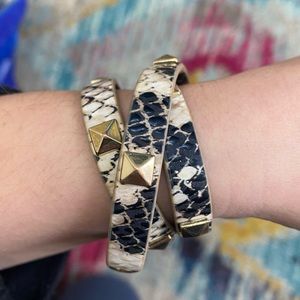 Snakeskin Studded Bracelet